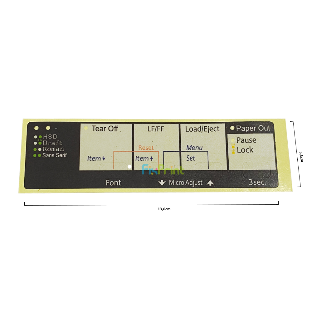 Sticker Panel Printer EP LX310 Sticker Tombol Power ON OFF LX-310 