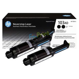 Dual Pack (ISI 2PCS) Toner Reload Kit HP Original 103AD W1103AD, Cartridge Isi Dua Printer Laser Neverstop 1000a 1000w 1200a 1200w