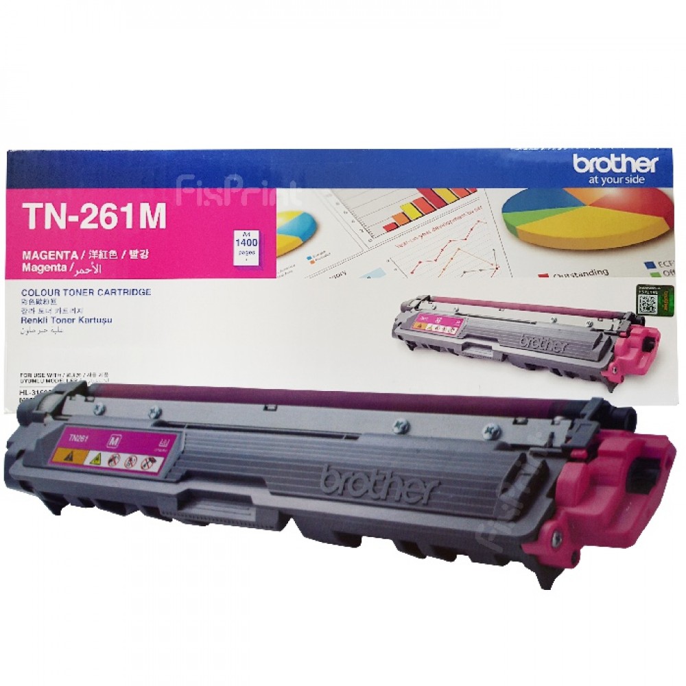 Cartridge Toner Original TN-261 TN261 Magenta, Printer Brother MFC-9330CDW MFC-9140CDN HL-3170CDW HL-3150CDN