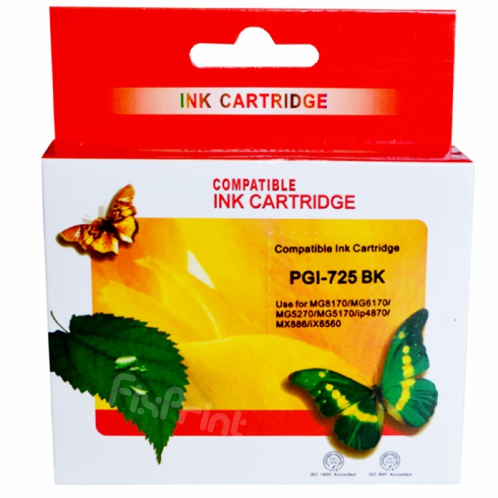 Cartridge Xantri Can PGI725 725 PGI725 Black, Refill Printer iX6560 iP4970 iP4870 MG8270 MG8170 MG6270 MG6170 MG5370 MG5270 MG5170 MX897 MX886