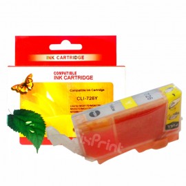 Cartridge Xantri Can CLI726 CLI726 CLI 726 Yellow, Refill Printer iX6560 iP4970 iP4870 MG8270 MG8170 MG6270 MG6170 MG5370 MG5270 MG5170 MX897 MX886