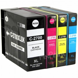 Cartridge Xantri Can PGI2700 XL PGI 2700XL PGI2700XL Cyan, Refill Printer MAXIFY iB4070 iB4170 MB5070 MB5170 MB5370 MB5470 Chip