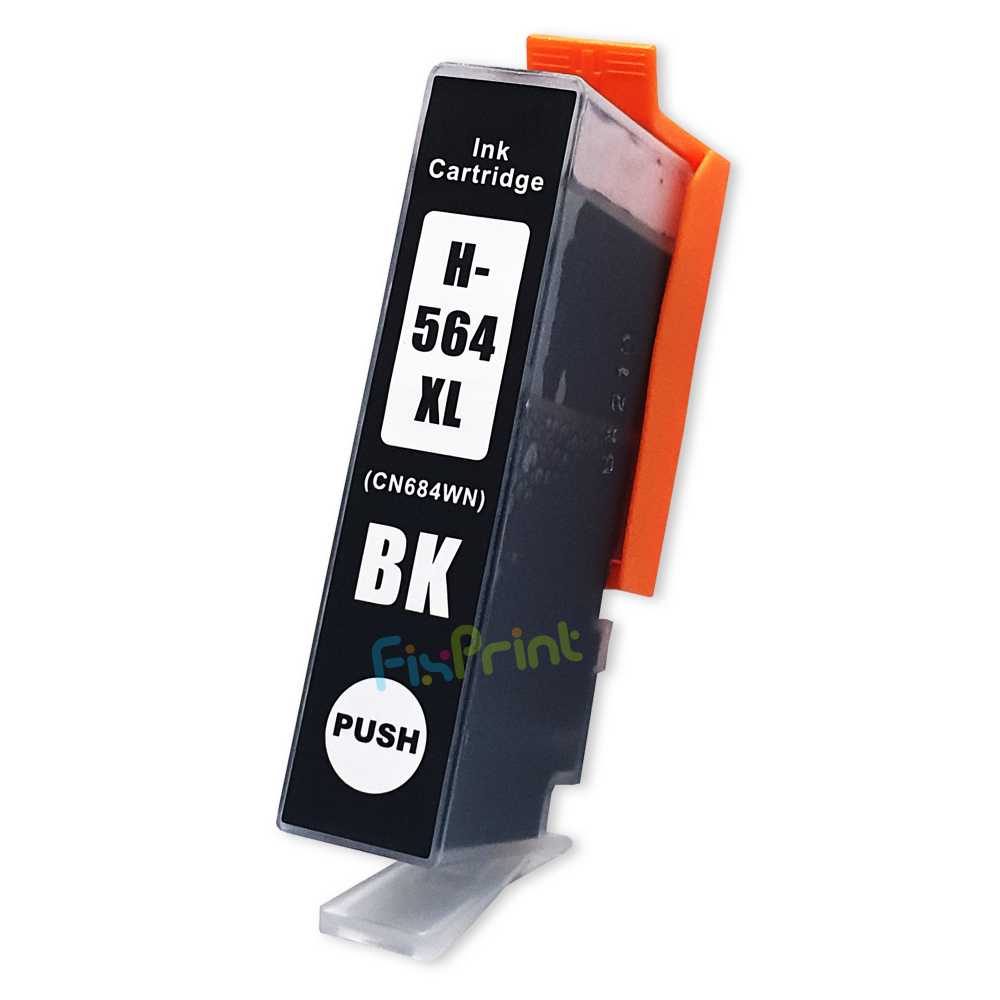 Cartridge Xantri HPC 564XL Black Chip, Refill H564XLB 564 Printer HPC Photosmart D5445 D5460 C5324 D7560 Premium C309 C310 Station C510a Plus B209a Officejet 4610