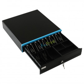 Cash Drawer CD408, IWare Laci Kasir CD-408 RJ-11 (HITAM - BIRU)