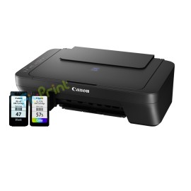 BUNDLING Printer Canon PIXMA E410 New Mesin Garansi Resmi With Original Cartridge