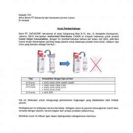 Tinta LOOSEPACK GI-71S Small GI71S GI 71s Dye Base Yellow 40ml (Tanpa Box), Refill Printer PIXMA G1020 G2020 G3020 G3060 G2770 G3770 G4770 G1730 G1737 G2730 G3730 Original Canon