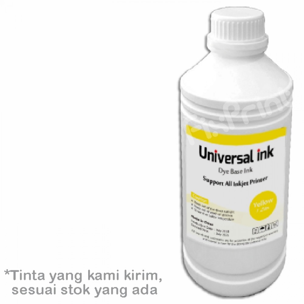 Printer Ink Yellow 1 Liter Tinta Dye Base Can EP Bro HPC