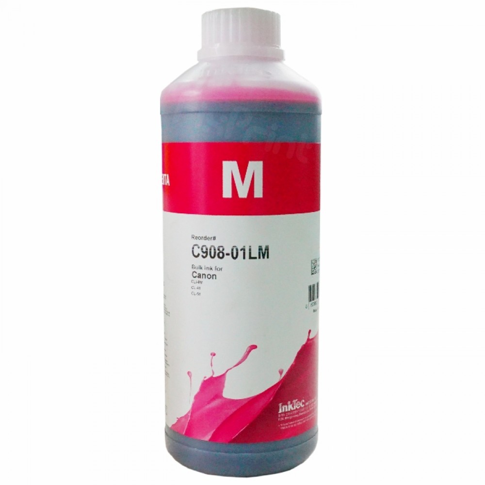 Tinta Refill Inktec Dye Base C908-01L Magenta 1 Liter, Cartridge Can CLI-8 CL-31 CL-38 CL-41 CL-51 CL-831 Printer PIXMA iP7500 iX4000 iX5000 MP970 MX700 MX850 Pro 9000