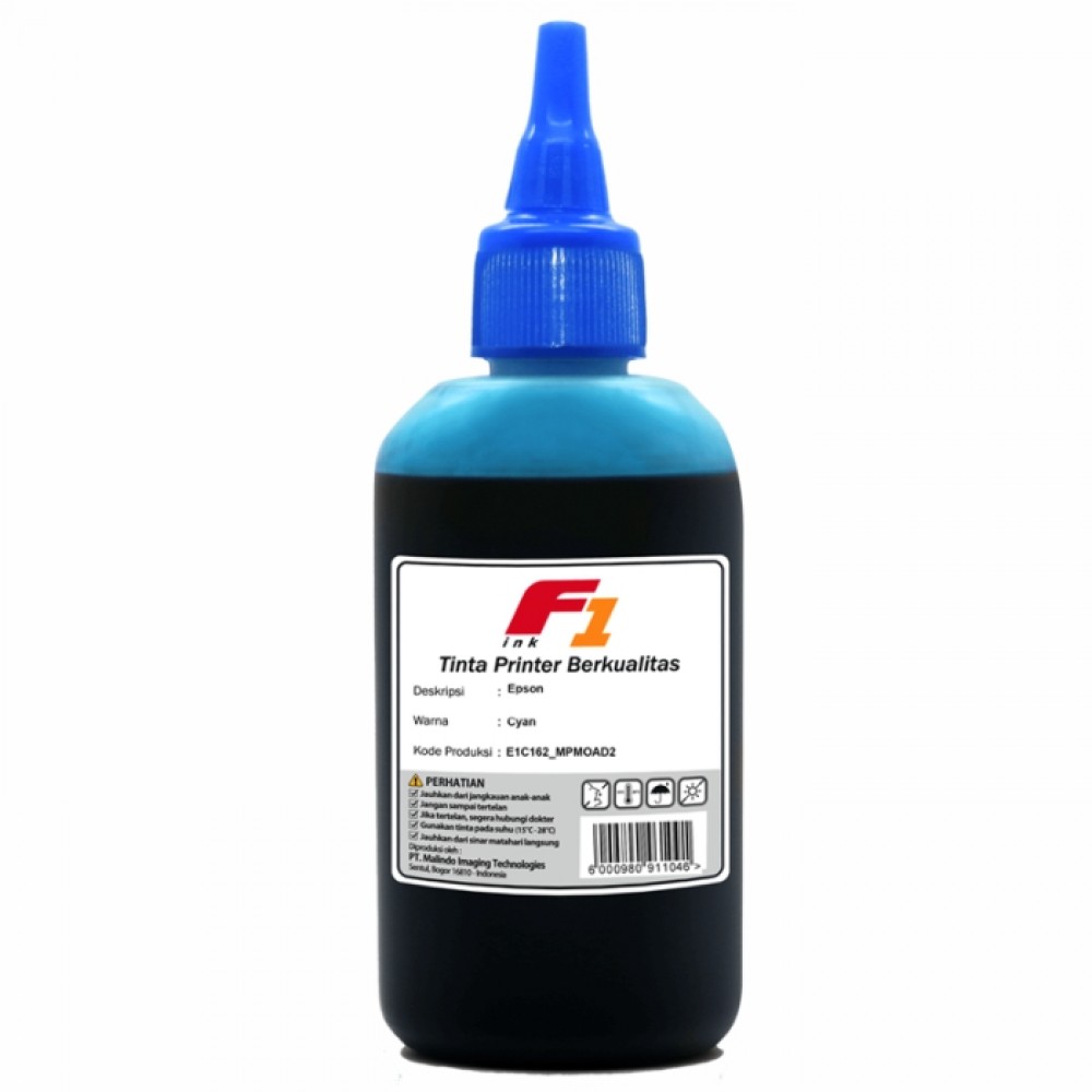 Tinta Refill Dye Base F1 Cyan 100ml Printer EP