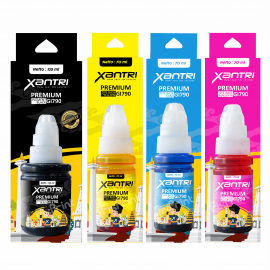 Tinta Xantri GI790 GI790 Cyan 70ml, Printer Can PIXMA G1010 G2010 G3010 G4010 G4000 G3000 G2000 G1000