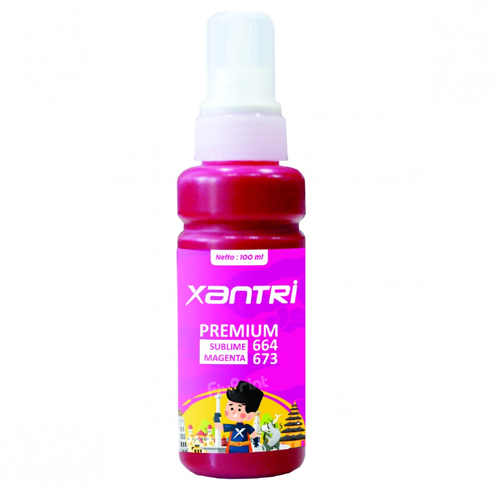 Tinta Xantri Sublim EP 664 673 Magenta 85ml, Printer EP L100 L200 L110 L120 L210 L220 L310 L350 L355 L360 L365