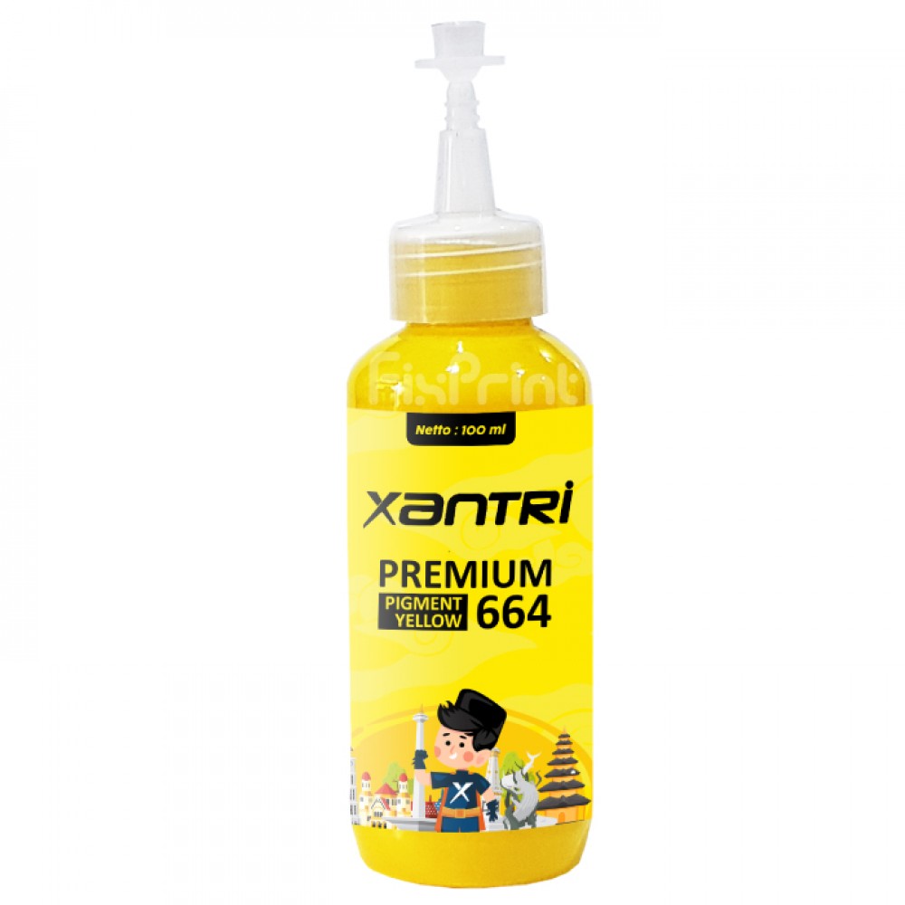 Tinta Xantri Pigment 664 Yellow 100ml Printer EP L110 L210 L121 L350 L1300 L365 L310 L360 L220 L565 L120 L355 L550 L555 L1455