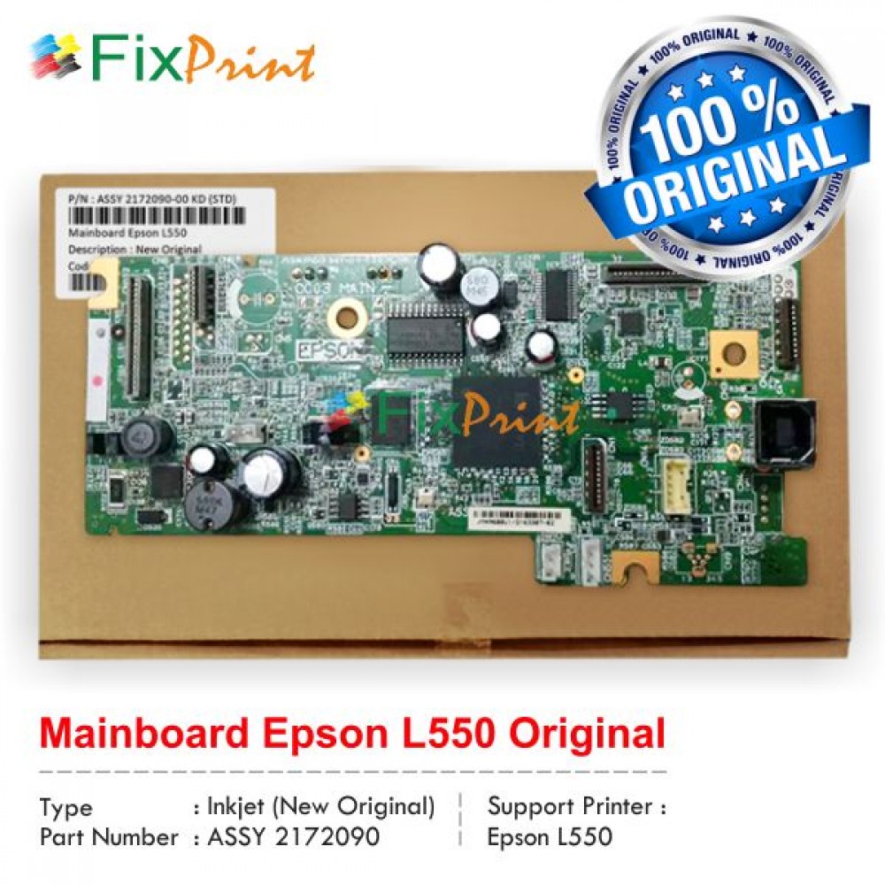 Board Epson L550 New, Mainboard Epson L550, Motherboard Epson L550 Part Number Assy 2172091-00