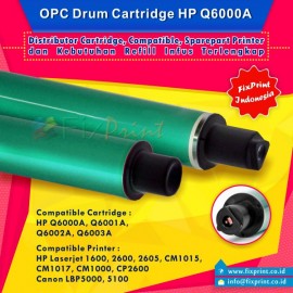 OPC Drum Toner Cartridge HPC Q6000 Q6001 Q6002 Q6003 124A, Printer HPC LaserJet 1600 2600 2605 series CM1015 MFP CM1017 MFP